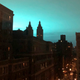 This photo shows blue light over New York, as seen from Manhattan Borough of New York on Thursday, Dec. 27, 2018.